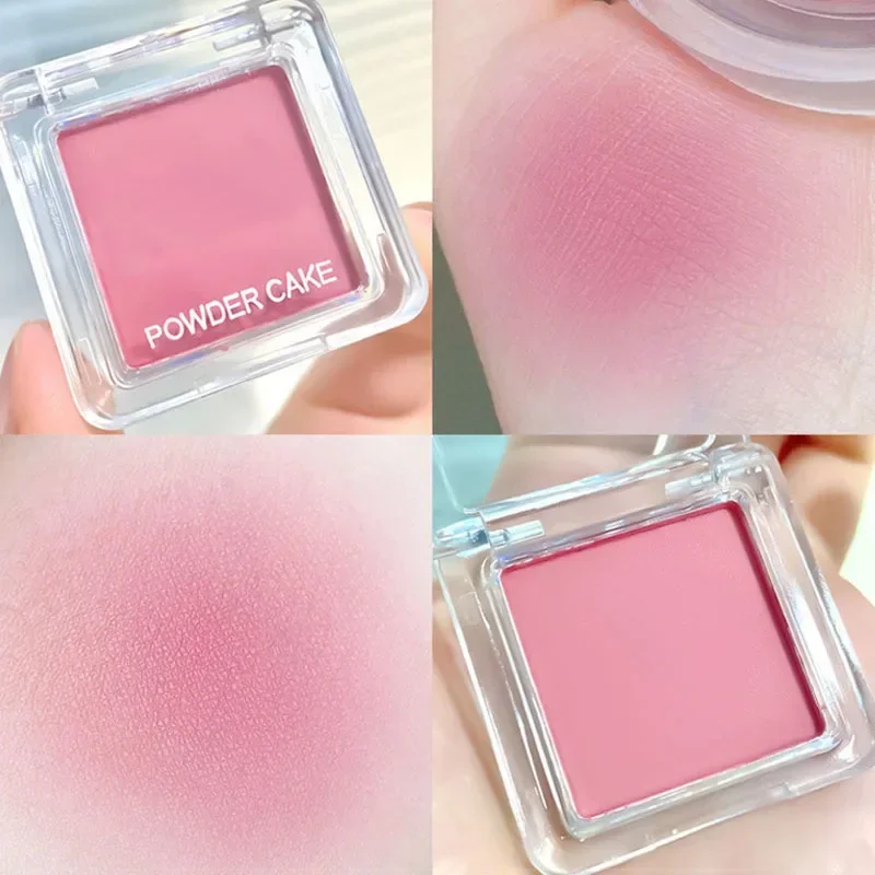 oval face blush placement