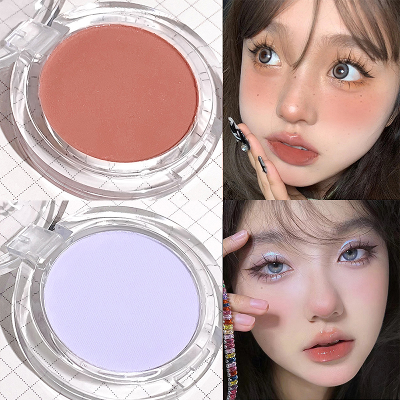 blush on round face