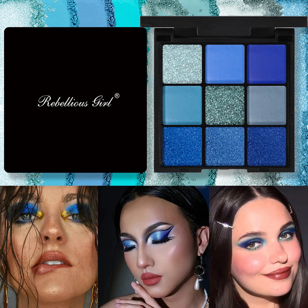 blue eyeshadow