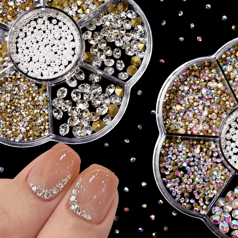 glitter rhinestones for nails