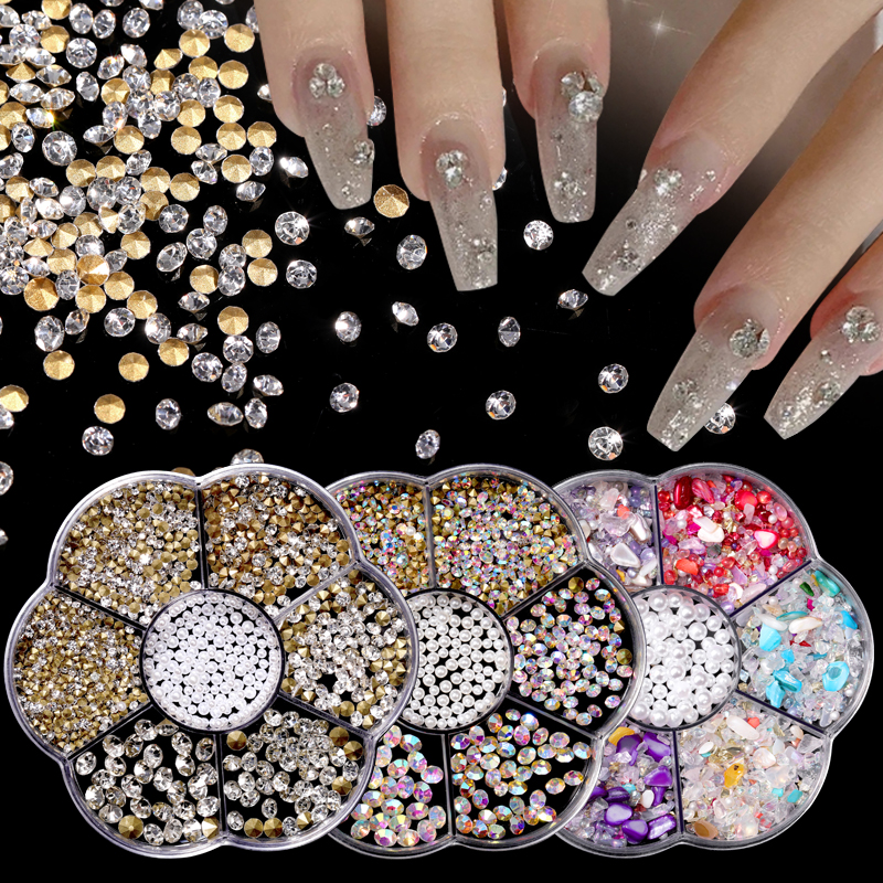 glitter rhinestones for nails